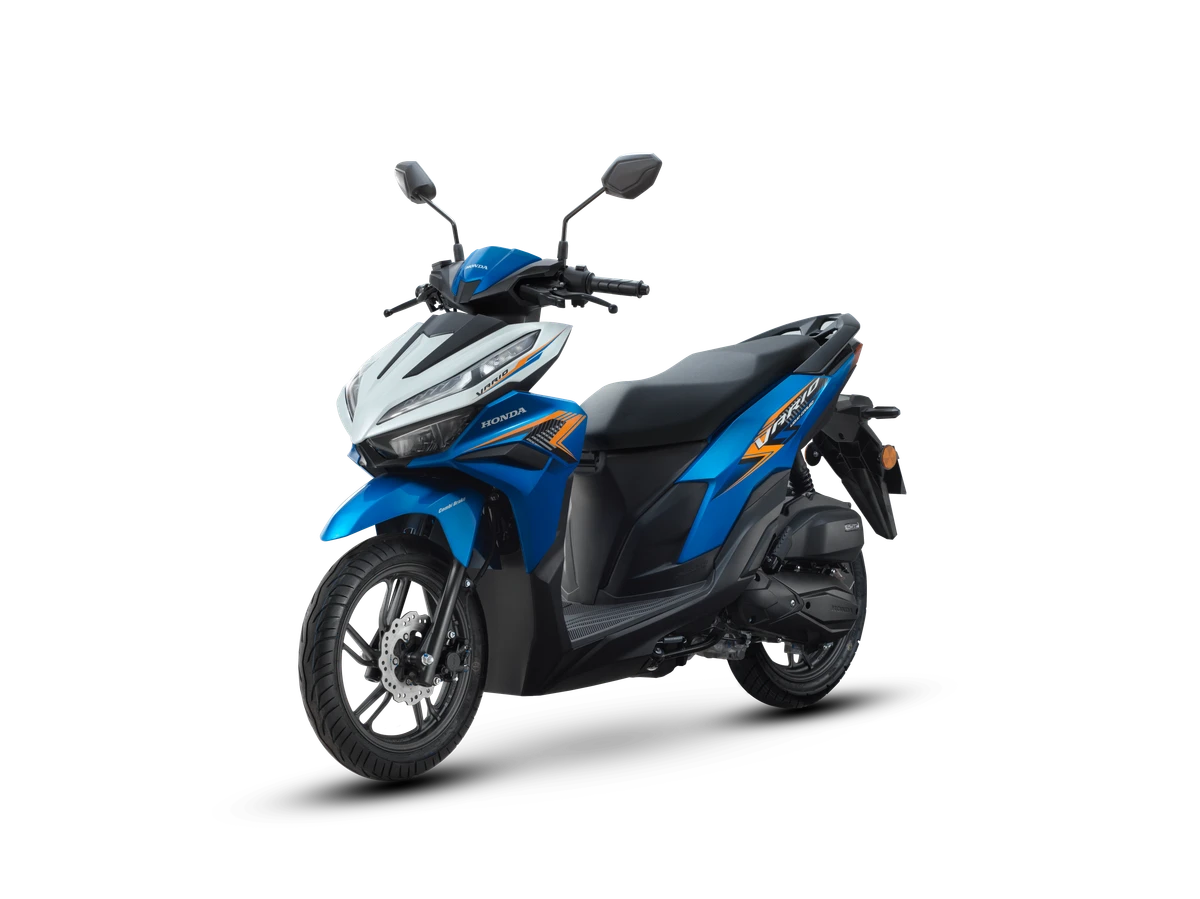 Blue and white Honda Vario 125 scooter, reference model
